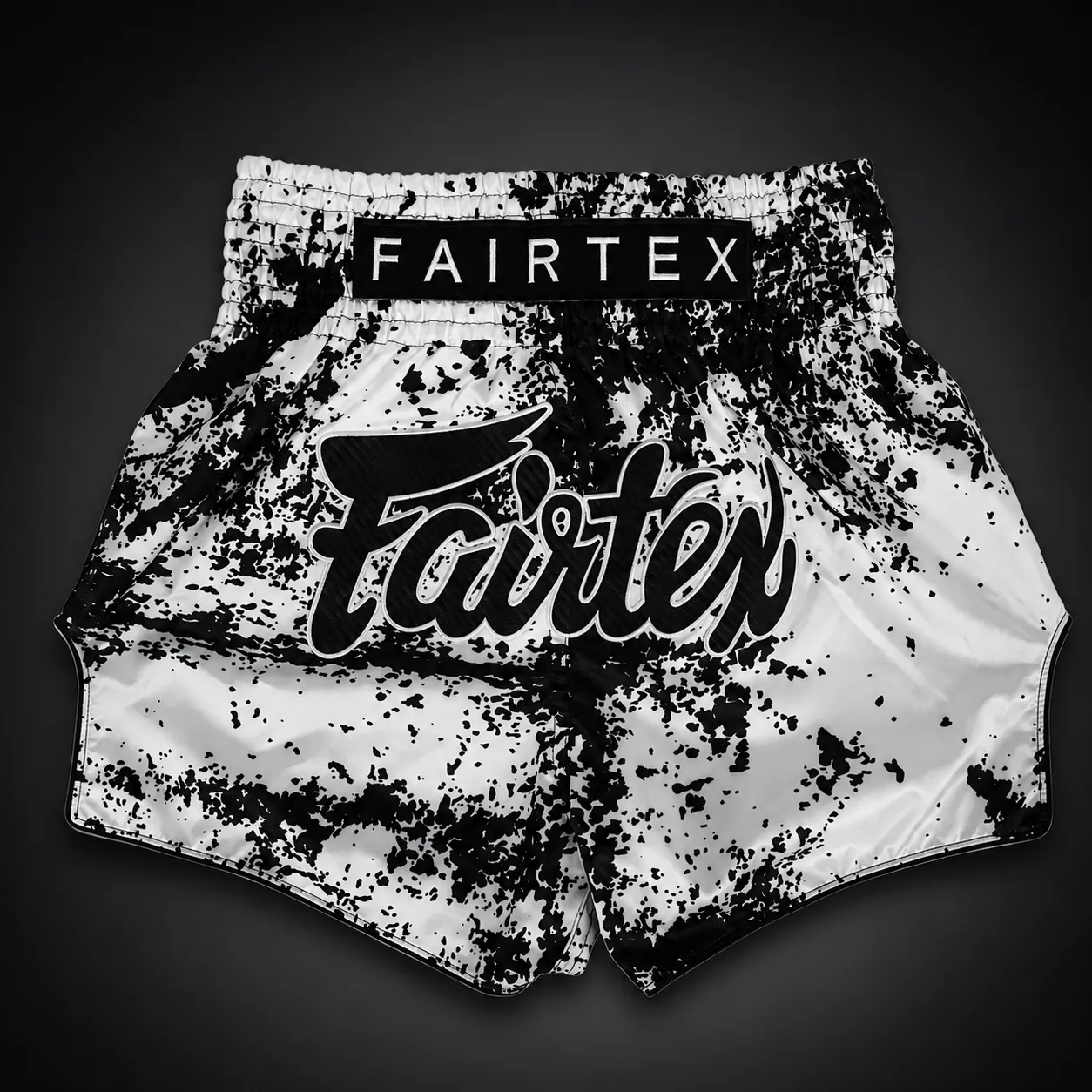 Fairtex Muay Thai Shorts Grunge Black — face