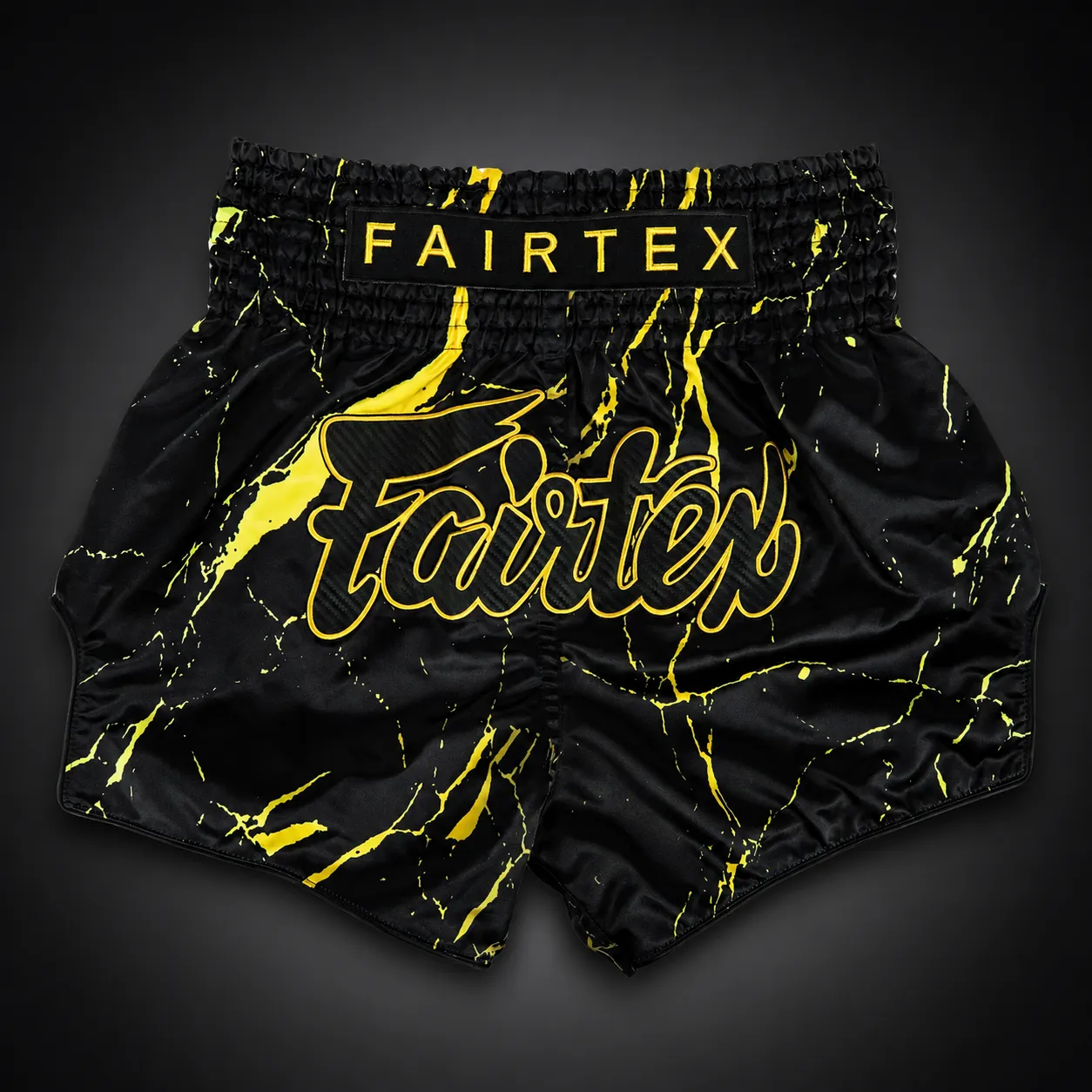 Fairtex Muay Thai Shorts Black Marble — face